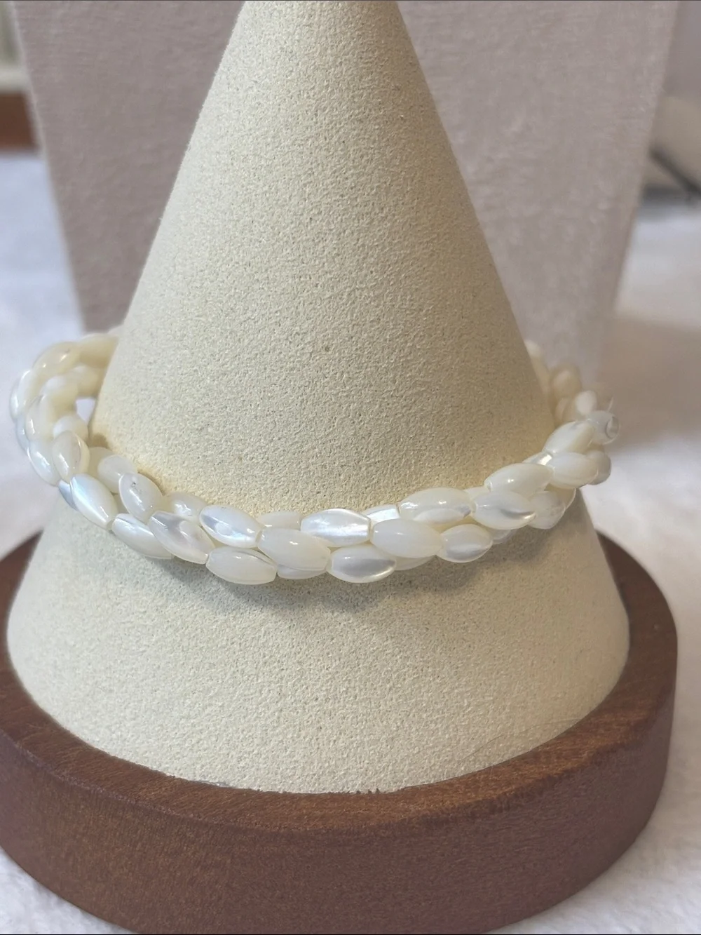 Vintage Mother Of Pearl Bracelet 3 strand